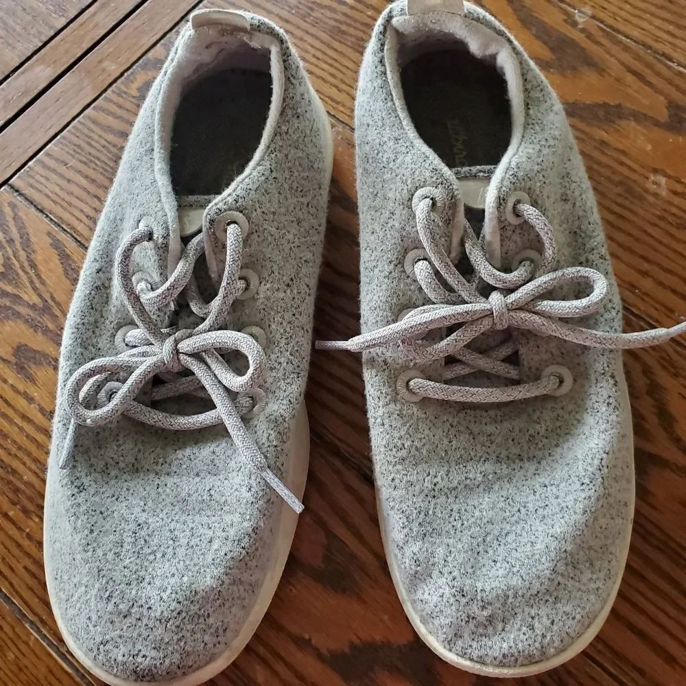 Allbirds women's wool runner dapple grey/cream sole sz 10